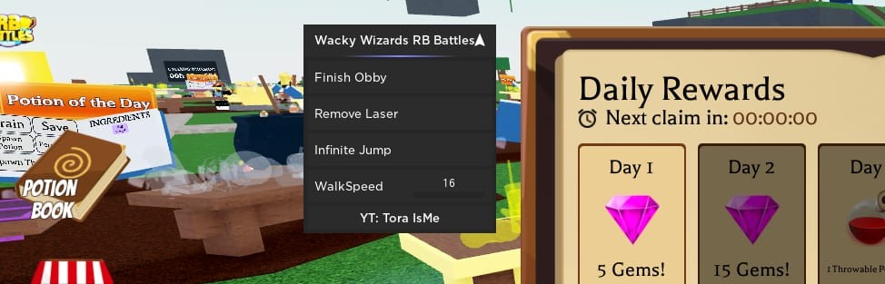 Wacky Wizards: Finish Obby, Remove Laser, Walkspeed thumbnail image