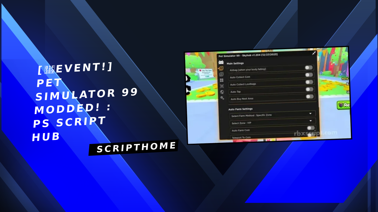 [🎉EVENT!] Pet Simulator 99 Modded!   : PS SCRIPT HUB thumbnail image