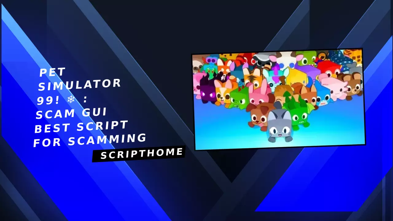 Pet Simulator 99! ❄️ : Scam gui Best script for scamming thumbnail image